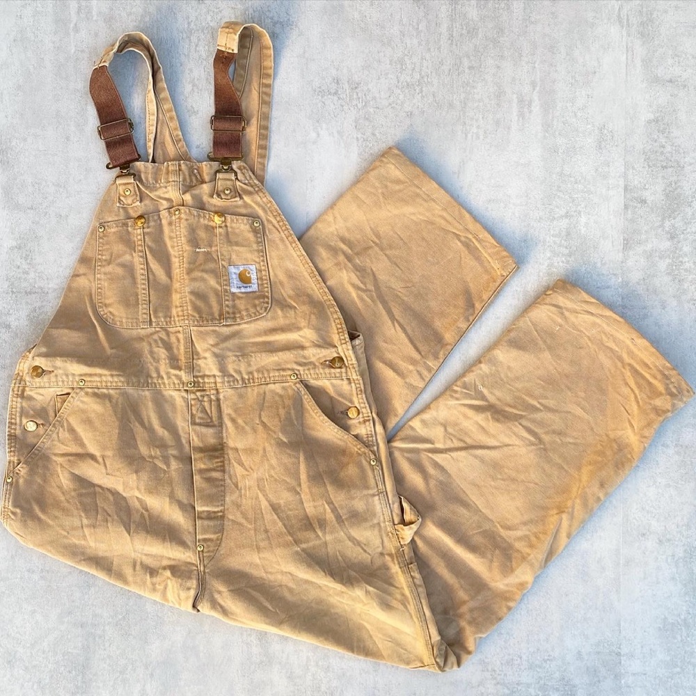 Vintage 80s 90s Cahartt Denim Overalls